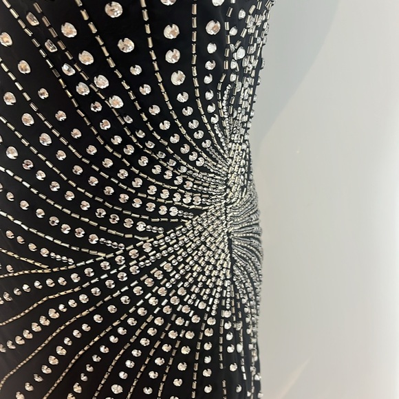 Scala Vintage Black Short Silk Dress - Picture 6 of 16